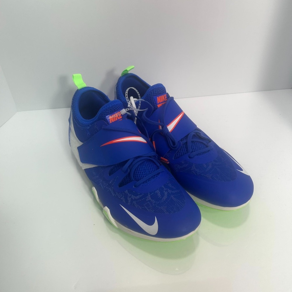 Nike Zoom Pole Vault Elite Mens 13 Track Field Spikes Racer Blue AR0429-401
